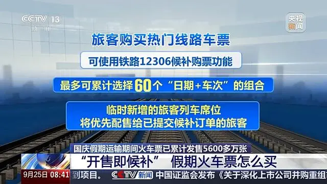 国庆期间火车票候补有没有希望_国庆节火车候补车票会不会成功_